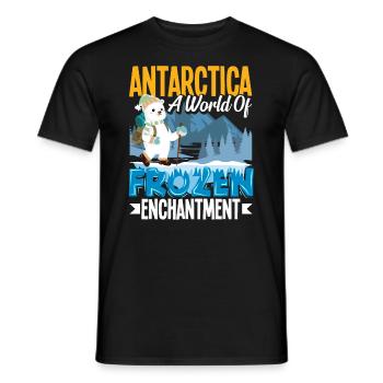 Antarctica a world of frozen enchantment - Männer T-Shirt - Schwarz - Vorne - AI Model Male 178 light (178cm)