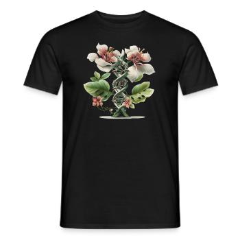 DNA Orchid Cadeau - T-shirt homme - noir - Devant - AI Model Male 178 light (178cm)