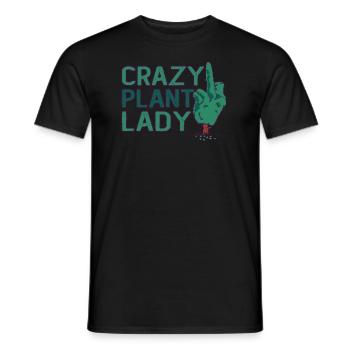 Embrassez votre amour des plantes Crazy Plant - T-shirt homme - noir - Devant - AI Model Male 178 light (178cm)