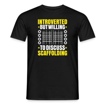 Scaffolding Scaffolding Scaffolder - Men's T-Shirt - black - Front - AI Model Male 178 light (178cm)