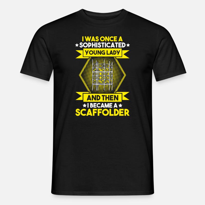Gerüstbauer Gerüstbau Gerüstmonteur Scaffolder - Männer T-Shirt - Schwarz