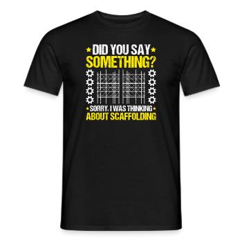 Échafaudage Échafaudage Échafaudage - T-shirt homme - noir - Devant - AI Model Male 178 light (178cm)