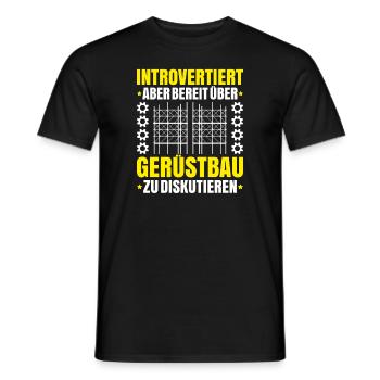 Gerüstbauer Gerüstbau Gerüstmonteur Scaffolder - Männer T-Shirt - Schwarz - Vorne - AI Model Male 178 light (178cm)