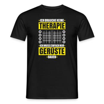 Gerüstbauer Gerüstbau Gerüstmonteur Scaffolder - Männer T-Shirt - Schwarz - Vorne - AI Model Male 178 light (178cm)