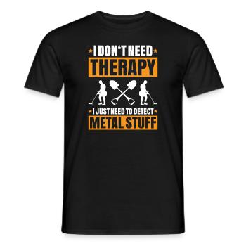 Détecteur Sondler Détecteur de métaux - T-shirt homme - noir - Devant - AI Model Male 178 light (178cm)
