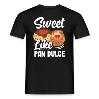 Pan Dulce Design pour un amateur de cuisine mexicaine avec - T-shirt homme - noir - Devant - AI Model Male 178 light (178cm)
