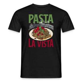 Pasta la vista - Männer T-Shirt - Schwarz - Vorne - AI Model Male 178 light (178cm)