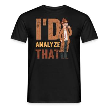 Ich Würde Das Analysieren, Ermittler - Männer T-Shirt - Schwarz - Vorne - AI Model Male 178 light (178cm)