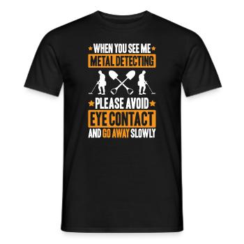 Détecteur Sondler Détecteur de métaux - T-shirt homme - noir - Devant - AI Model Male 178 light (178cm)