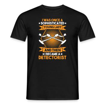 Détecteur Sondler Détecteur de métaux - T-shirt homme - noir - Devant - AI Model Male 178 light (178cm)