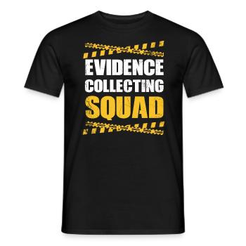 Evidence Collection Squad, Ermittler - Männer T-Shirt - Schwarz - Vorne - AI Model Male 178 light (178cm)