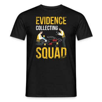 Evidence Collection Squad, Ermittler - Männer T-Shirt - Schwarz - Vorne - AI Model Male 178 light (178cm)