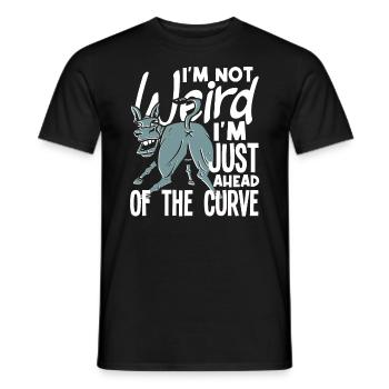 Je ne suis pas bizarre, je suis juste en avance sur la courbe - T-shirt homme - noir - Devant - AI Model Male 178 light (178cm)