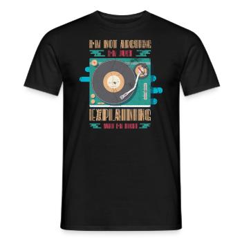 Schallplattenspieler Sammeln, Schallplatte - Männer T-Shirt - Schwarz - Vorne - AI Model Male 178 light (178cm)