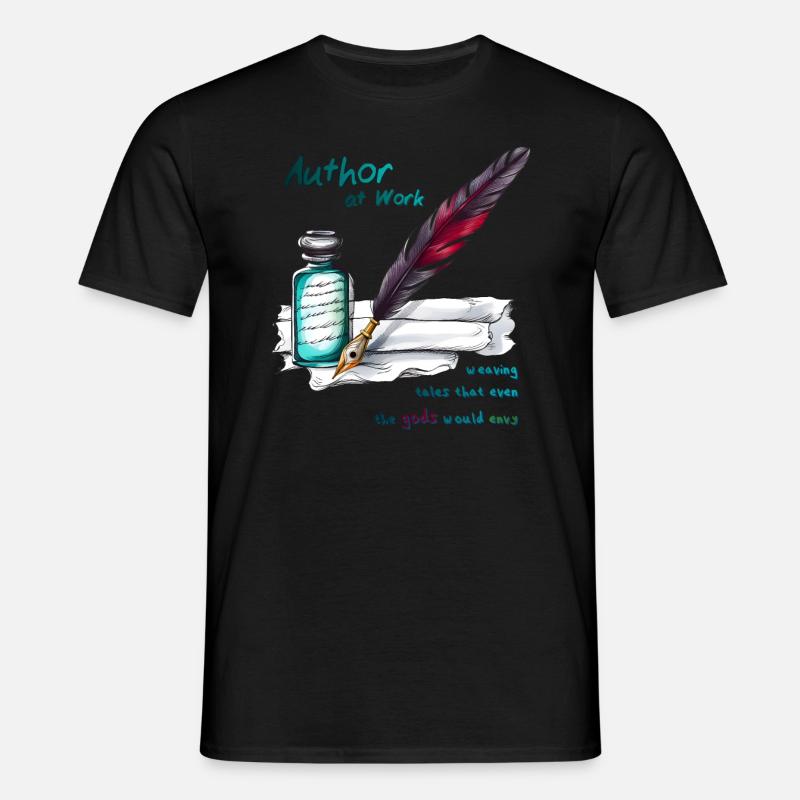 Author at Work - Männer T-Shirt - Schwarz