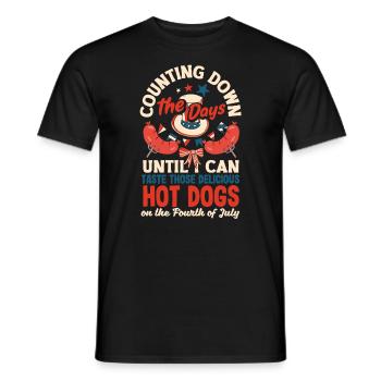 Counting down the days until I can taste those - Men's T-Shirt - black - Front - AI Model Male 178 light (178cm)