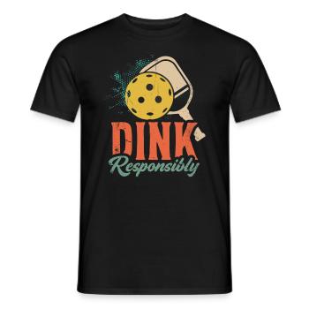 La vie est incroyable, Pickleball le fait - T-shirt homme - noir - Devant - AI Model Male 178 light (178cm)