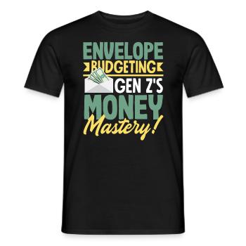 Envelope Budgeting - Money Mastery - Männer T-Shirt - Schwarz - Vorne - AI Model Male 178 light (178cm)