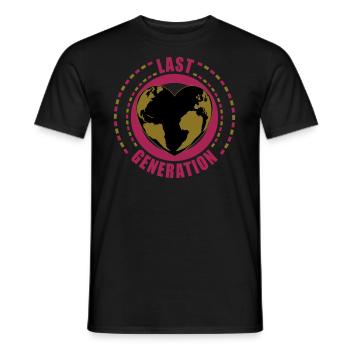 Last generation | Colors changeable - Men's T-Shirt - black - Front - AI Model Male 178 light (178cm)
