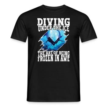 Tauchen Unter Dem Eis, Eistaucher - Männer T-Shirt - Schwarz - Vorne - AI Model Male 178 light (178cm)