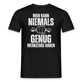 Funny Craftsman Mechanic Monteur Electricians Cool - Männer T-Shirt - Schwarz - Vorne - AI Model Male 178 light (178cm)