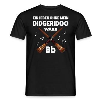 Didgeridoo Musiker Musiktherapie Geschenk - Männer T-Shirt - Schwarz - Vorne - AI Model Male 178 light (178cm)