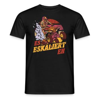 Es Eskaliert Eh Quad - Männer T-Shirt - Schwarz - Vorne - AI Model Male 178 light (178cm)
