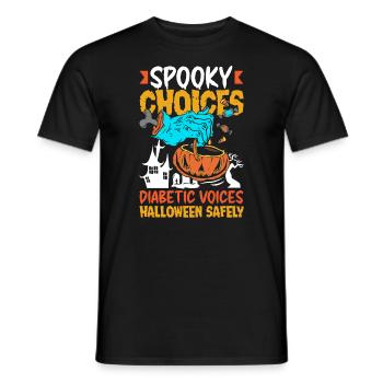 Spooky Choices Voix diabétiques Halloween en toute sécurité - T-shirt homme - noir - Devant - AI Model Male 178 light (178cm)