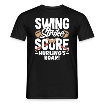 Hurling Ireland Gaelic Irish Sport Sliotar Team - Männer T-Shirt - Schwarz - Vorne - AI Model Male 178 light (178cm)