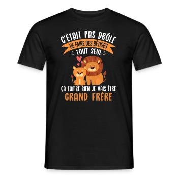 Ich werde Big Brother - Männer T-Shirt - Schwarz - Vorne - AI Model Male 178 light (178cm)