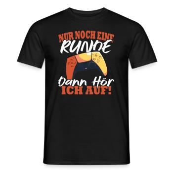 Nur noch eine Runde dann hör ich auf - Männer T-Shirt - Schwarz - Vorne - AI Model Male 178 light (178cm)