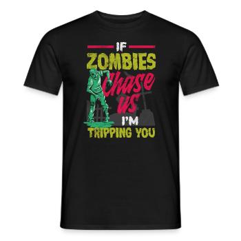 Costume d'amant de zombie pour Halloween drôle - T-shirt homme - noir - Devant - AI Model Male 178 light (178cm)