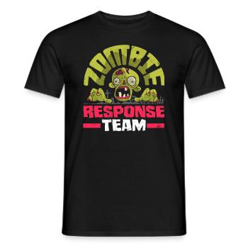Zombie Lover Cosume for Funny Halloween - Männer T-Shirt - Schwarz - Vorne - AI Model Male 178 light (178cm)