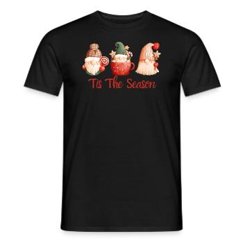 c’est la saison. Joyeux Noël - T-shirt homme - noir - Devant - AI Model Male 178 light (178cm)