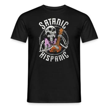 Satanic Hispanic Pentagram Mexican Occult Baphomet - Männer T-Shirt - Schwarz - Vorne - AI Model Male 178 light (178cm)