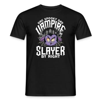 One Spooky Dad Father Retro Halloween Costume - Männer T-Shirt - Schwarz - Vorne - AI Model Male 178 light (178cm)