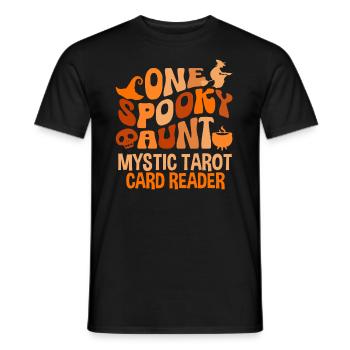 One Spooky Aunt Retro Halloween Costume - Männer T-Shirt - Schwarz - Vorne - AI Model Male 178 light (178cm)