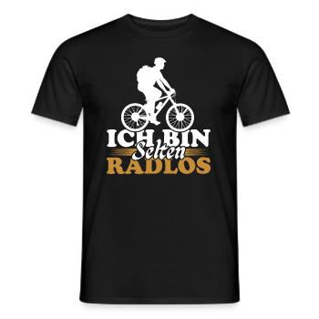 Ich Bin Selten Radlos Fahrrad Fahrradfahrer Männer - Männer T-Shirt - Schwarz - Vorne - AI Model Male 178 light (178cm)
