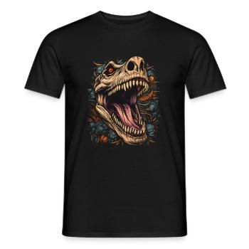 Dinosaure effrayant - T-shirt homme - noir - Devant - AI Model Male 178 light (178cm)