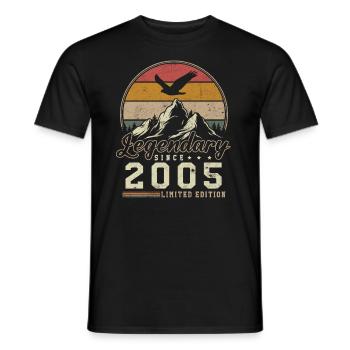 Légendaire Depuis 2005 Cadeau D'anniversaire - T-shirt homme - noir - Devant - AI Model Male 178 light (178cm)