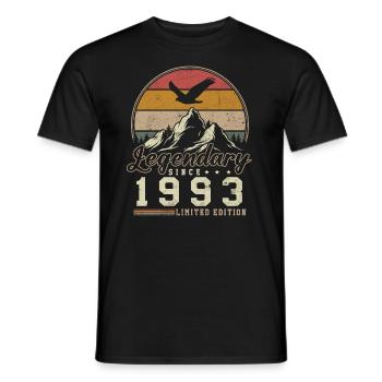 Légendaire Depuis 1993 Cadeau D'anniversaire - T-shirt homme - noir - Devant - AI Model Male 178 light (178cm)