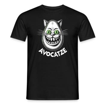 Chat Avocat - T-shirt homme - noir - Devant - AI Model Male 178 light (178cm)