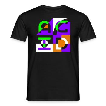 Acid House Techno Musique EDM Fête DJ - T-shirt homme - noir - Devant - AI Model Male 178 light (178cm)