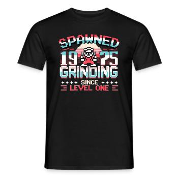 Engendré en 1975 Grinding depuis Level One Funny Gamer - T-shirt homme - noir - Devant - AI Model Male 178 light (178cm)