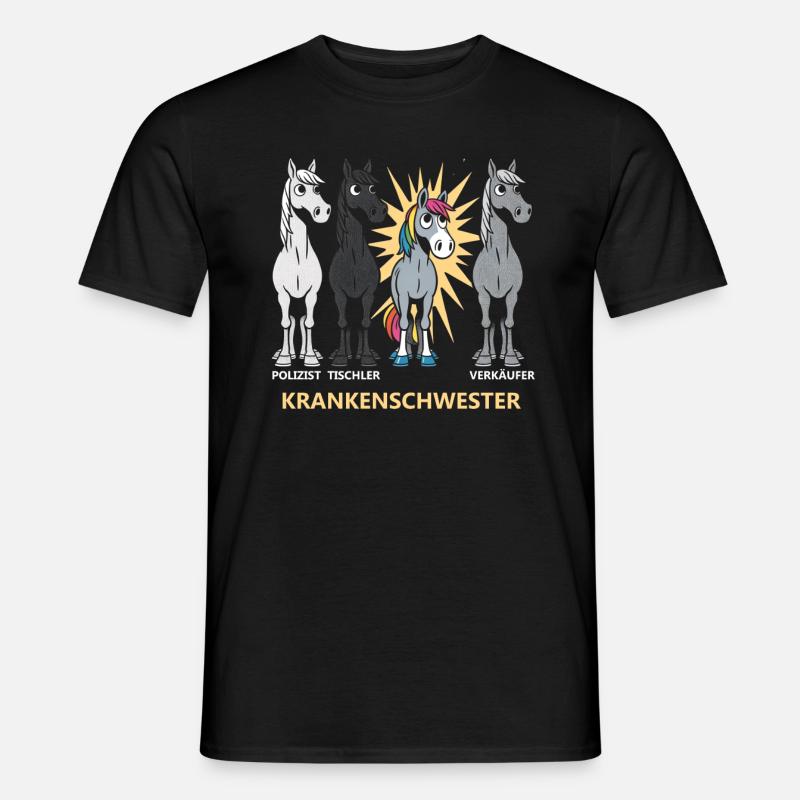 Krankenschwester - Männer T-Shirt - Schwarz