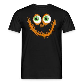 visage, bande dessinée, halloween, monstre - T-shirt homme - noir - Devant - AI Model Male 178 light (178cm)