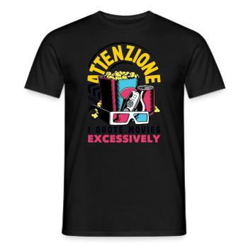 Attenzione Movie Quote - Men's T-Shirt - black - Front - AI Model Male 178 light (178cm)