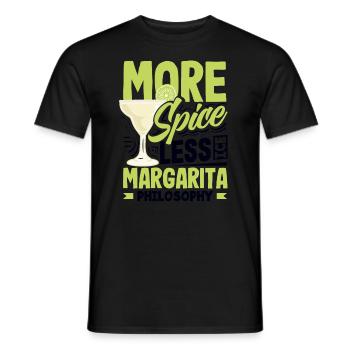 Attenzione Margarita épicée Cocktail Lover’s - T-shirt homme - noir - Devant - AI Model Male 178 light (178cm)