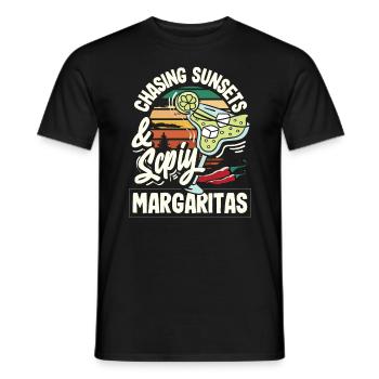 Attenzione Spicy Margarita Cocktail Lover's - Männer T-Shirt - Schwarz - Vorne - AI Model Male 178 light (178cm)
