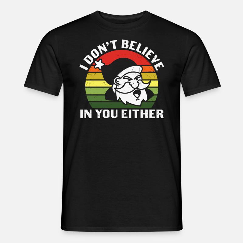 Weihnachtsmann Pullover -Weihnachten Geschenke - Männer T-Shirt - Schwarz